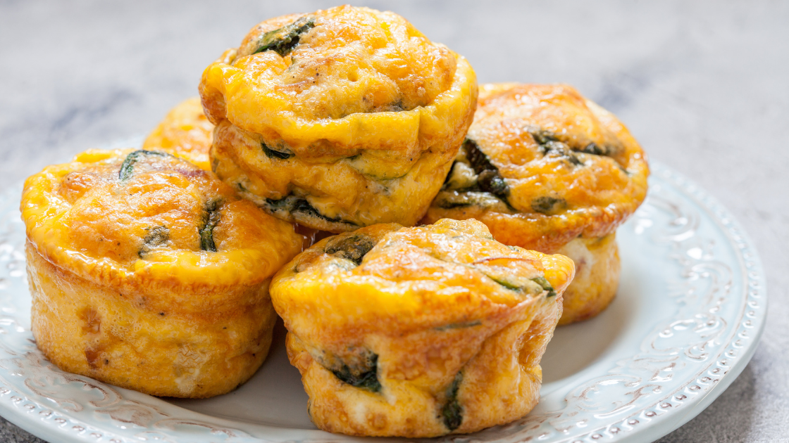 Spinach, Goat Cheese & Egg Cups