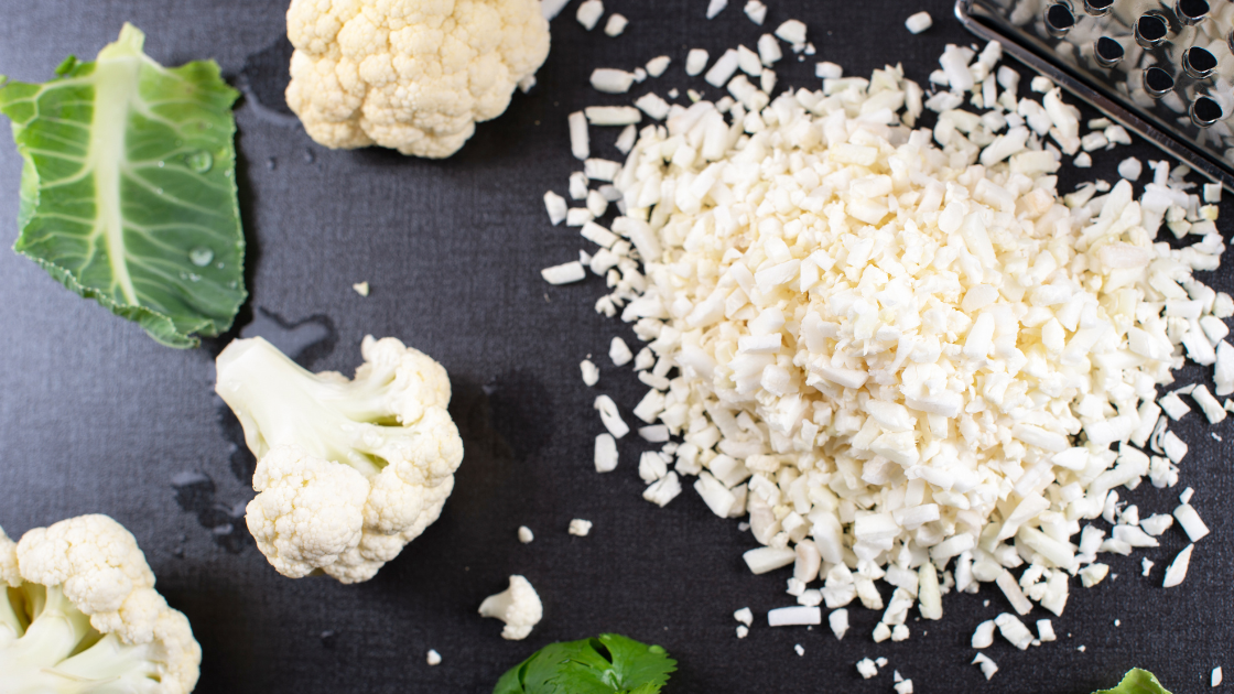 Cauliflower Rice with Mushroom & Feta